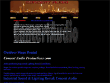 Tablet Screenshot of concertaudio.com
