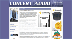 Desktop Screenshot of concertaudio.co.za