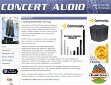 Tablet Screenshot of concertaudio.co.za
